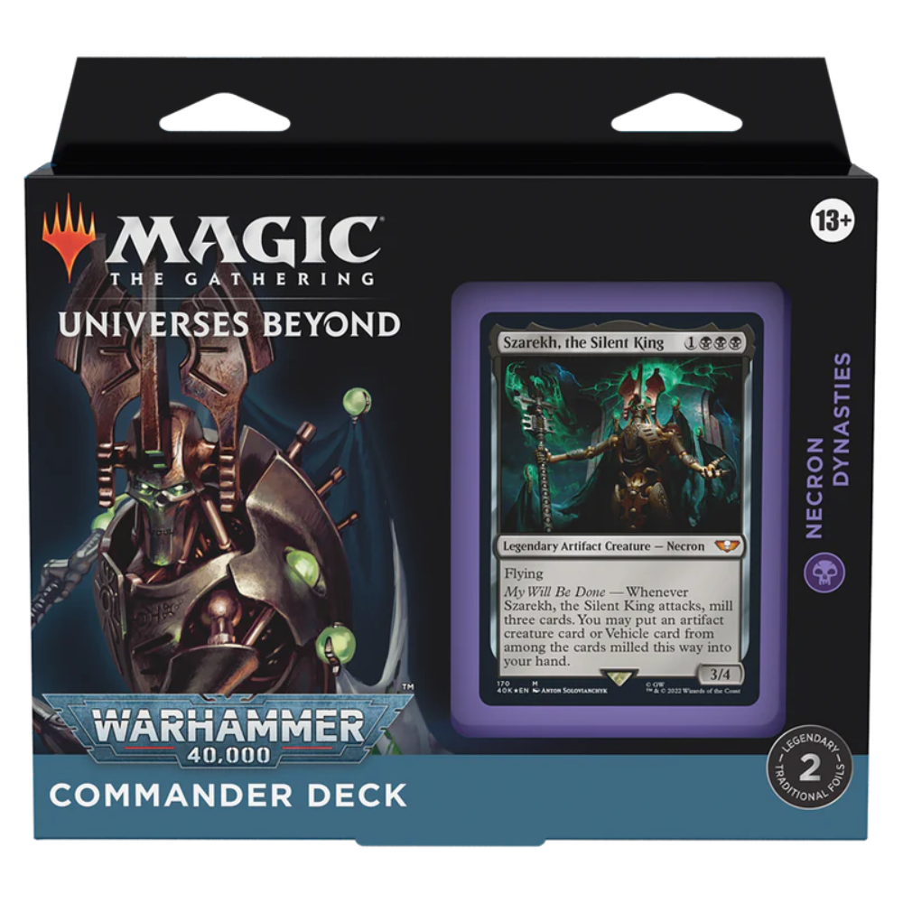 Universes Beyond: Warhammer 40,000 Commander-Deck- Necron Dynasties - englisch