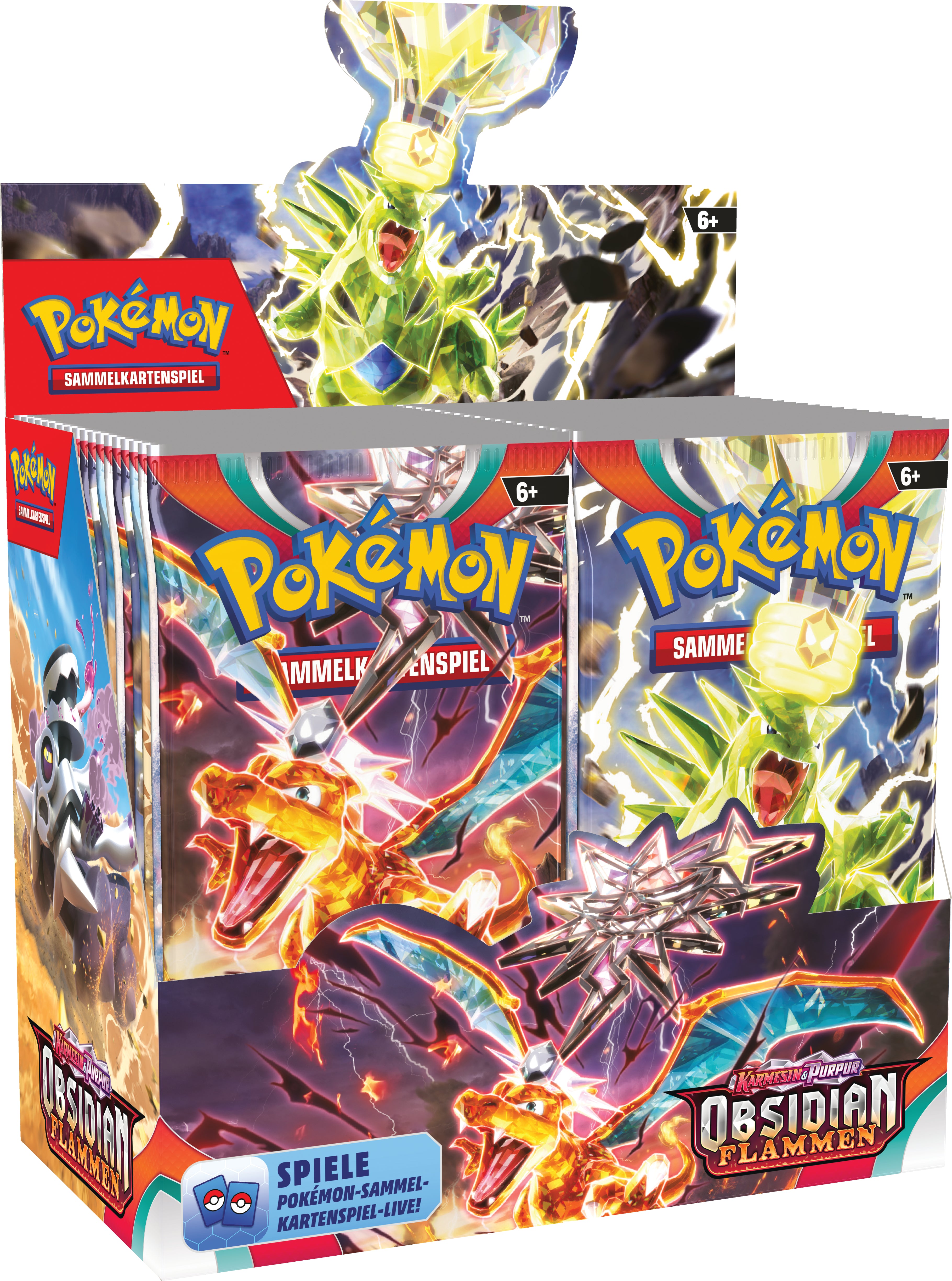 Pokémon Karmesin & Purpur Obsidian Flammen - Booster Display (36 Booster) - deutsch