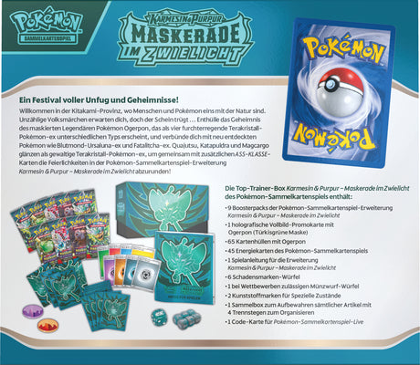 Pokémon Karmesin & Purpur Maskerade im Zwielicht Top-Trainer Box - DE