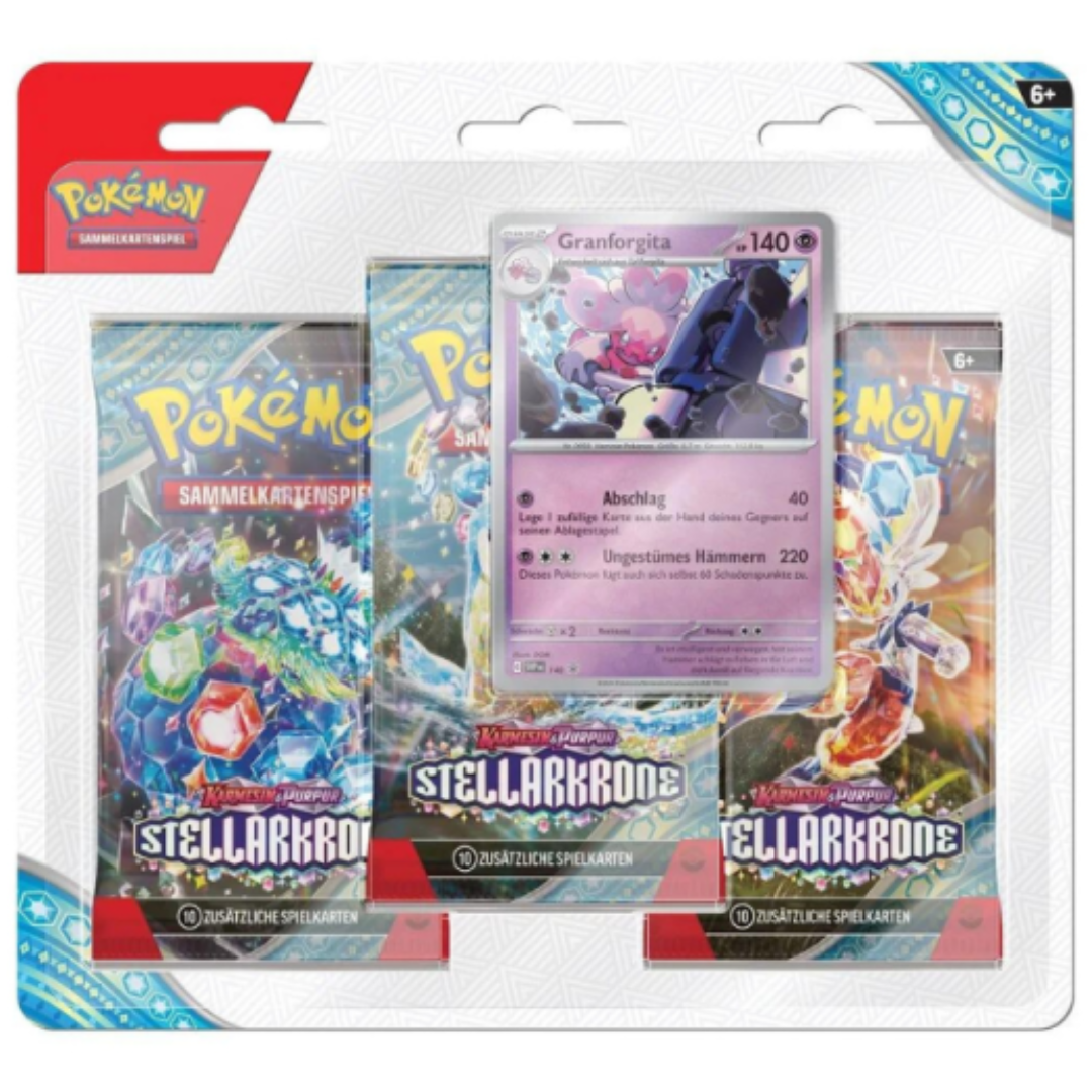 Pokémon - Stellarkrone 3-Pack Blister Granforgita - DE