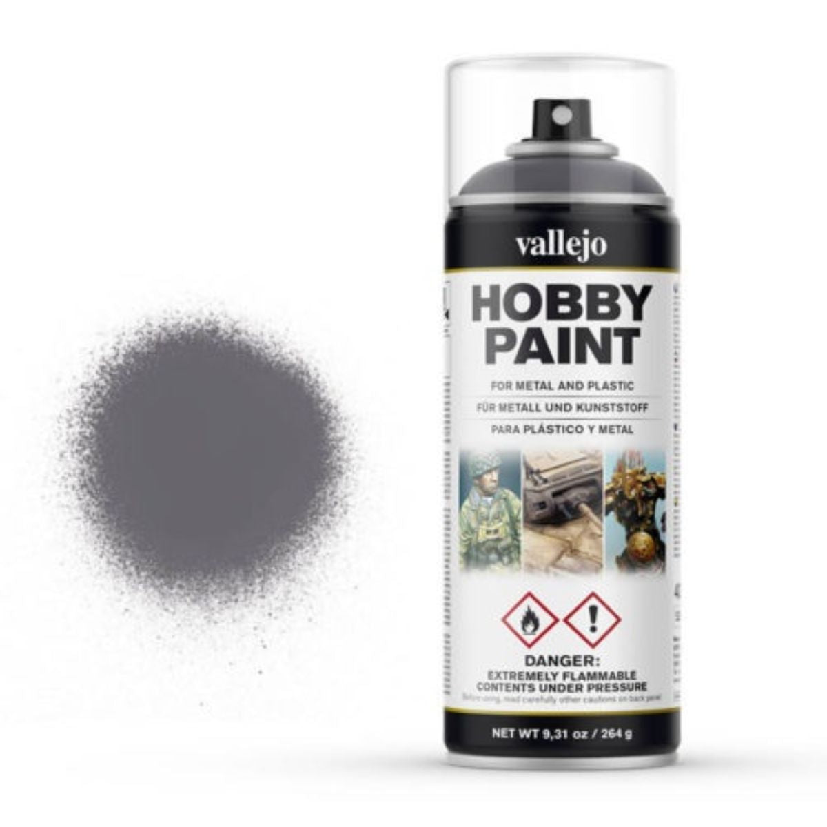 Vallejo Hobby Paint Spray Gunmetal (400 ml)