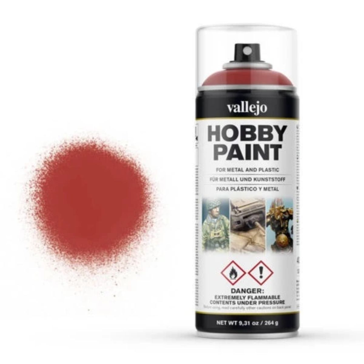 Vallejo Hobby Paint Spray Scarlet Red (400 ml)