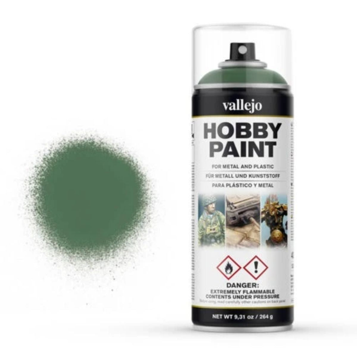 Vallejo Hobby Paint Spray Sick Green (400 ml)