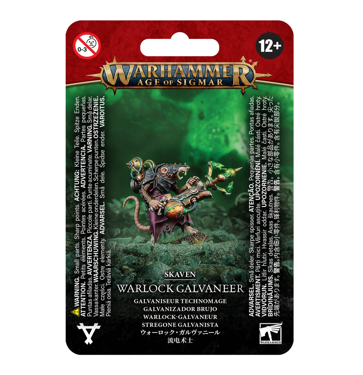 Warhammer Age of Sigmar Skaven Warlock Galvaneer