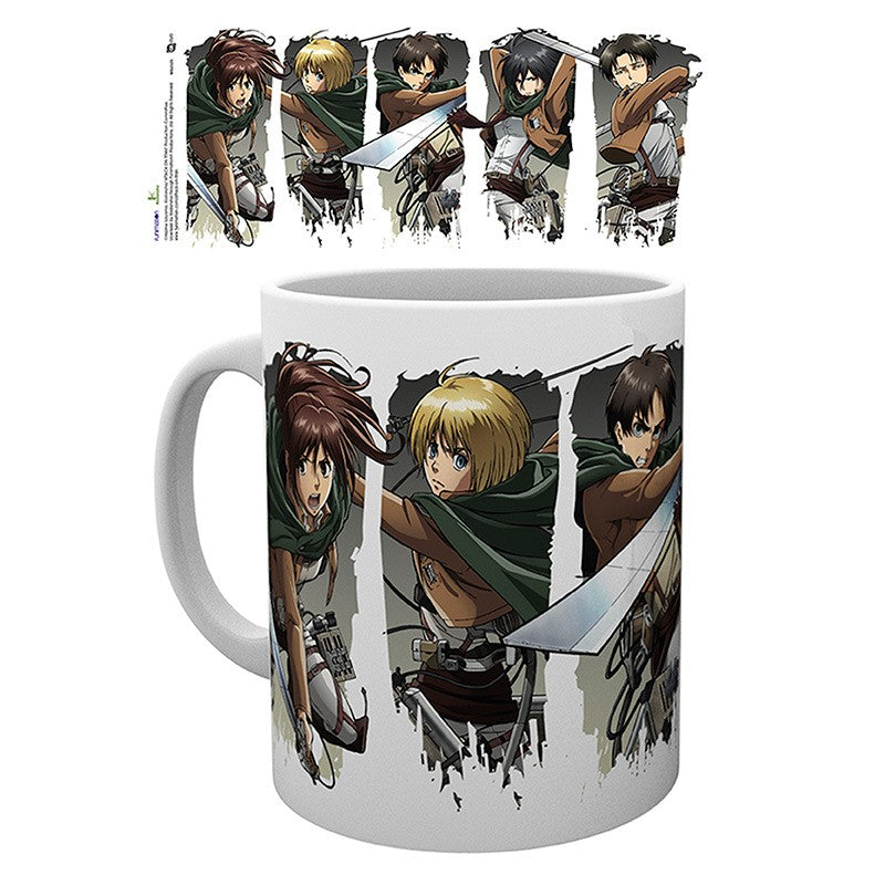 Attack on Titan - Mug - 320 ml - Character Montage