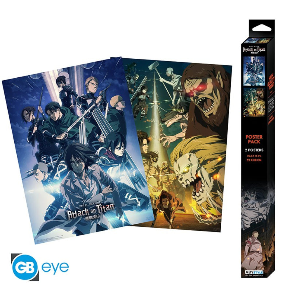 Attack on Titan - Set 2 Posters Chibi 52x38 - Set 2