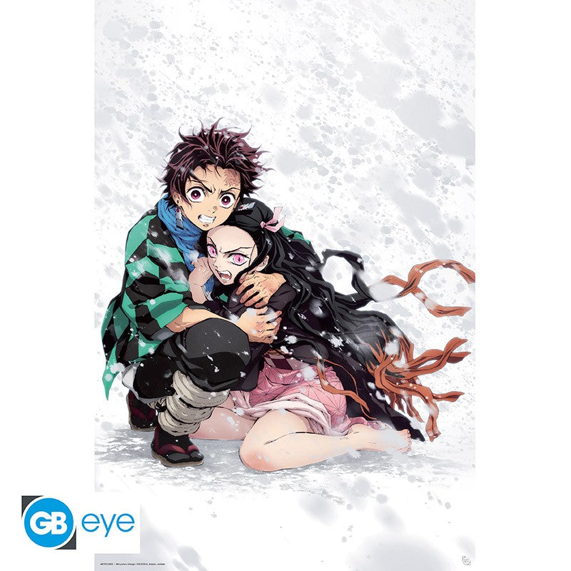 Demon Slayer - Poster Maxi 91.5x61 - Tanjiro & Nezuko Snow