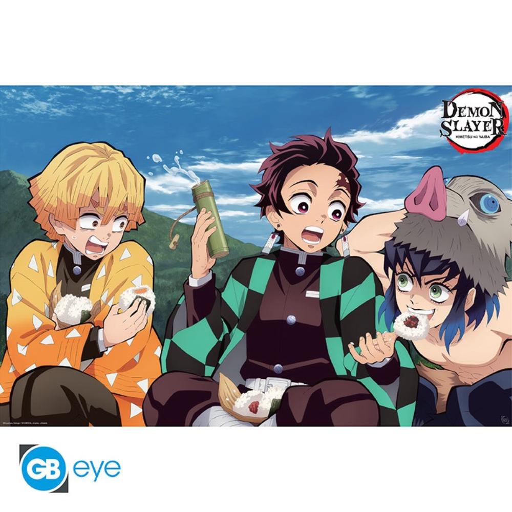 Demon Slayer - Poster Maxi 91.5x61 - Tanjiro, Zenitsu, Inosuke