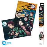 Demon Slayer - Set 2 Posters Chibi 52x38 - Group & Duo