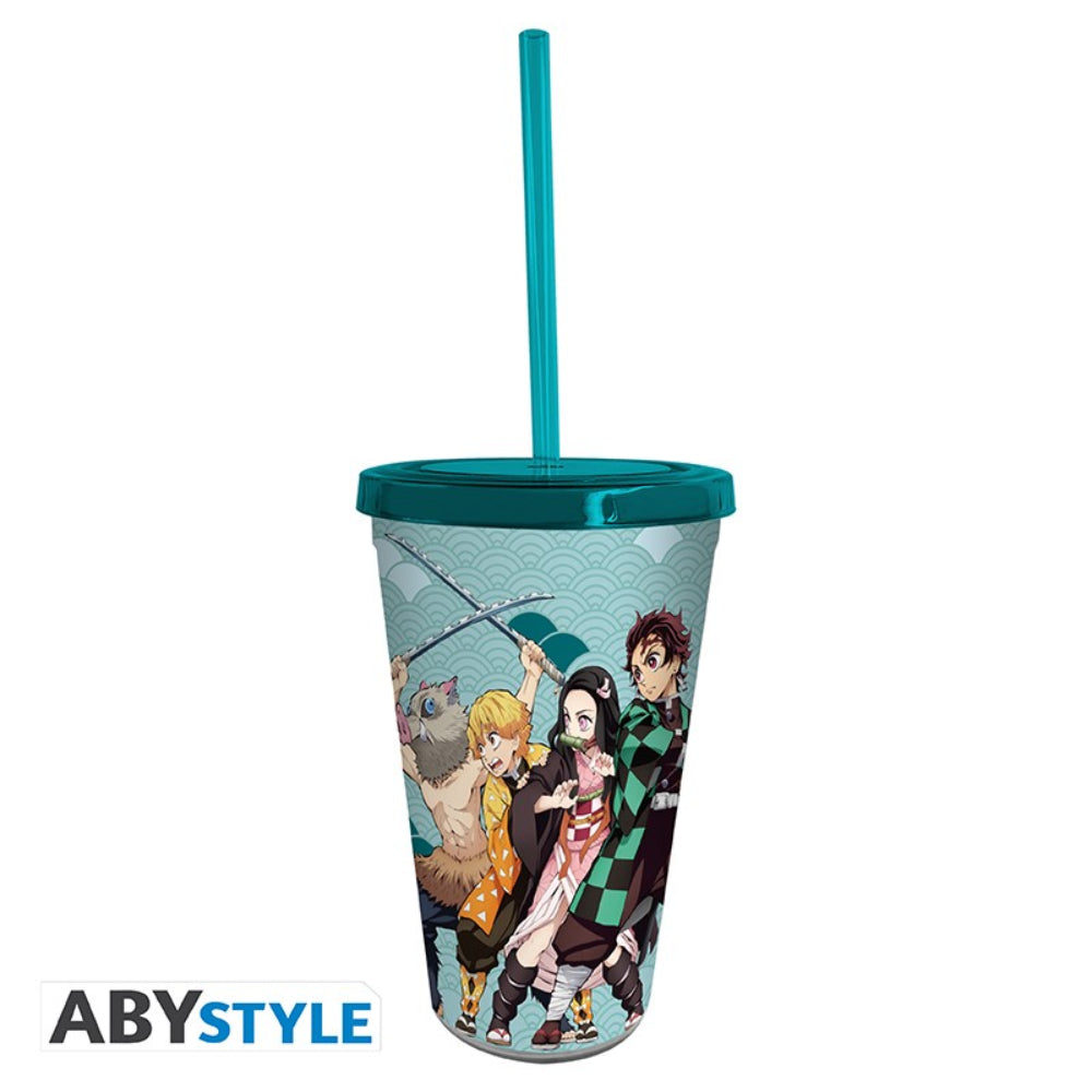 Demon Slayer - Tumbler with straw - 470ml - Group