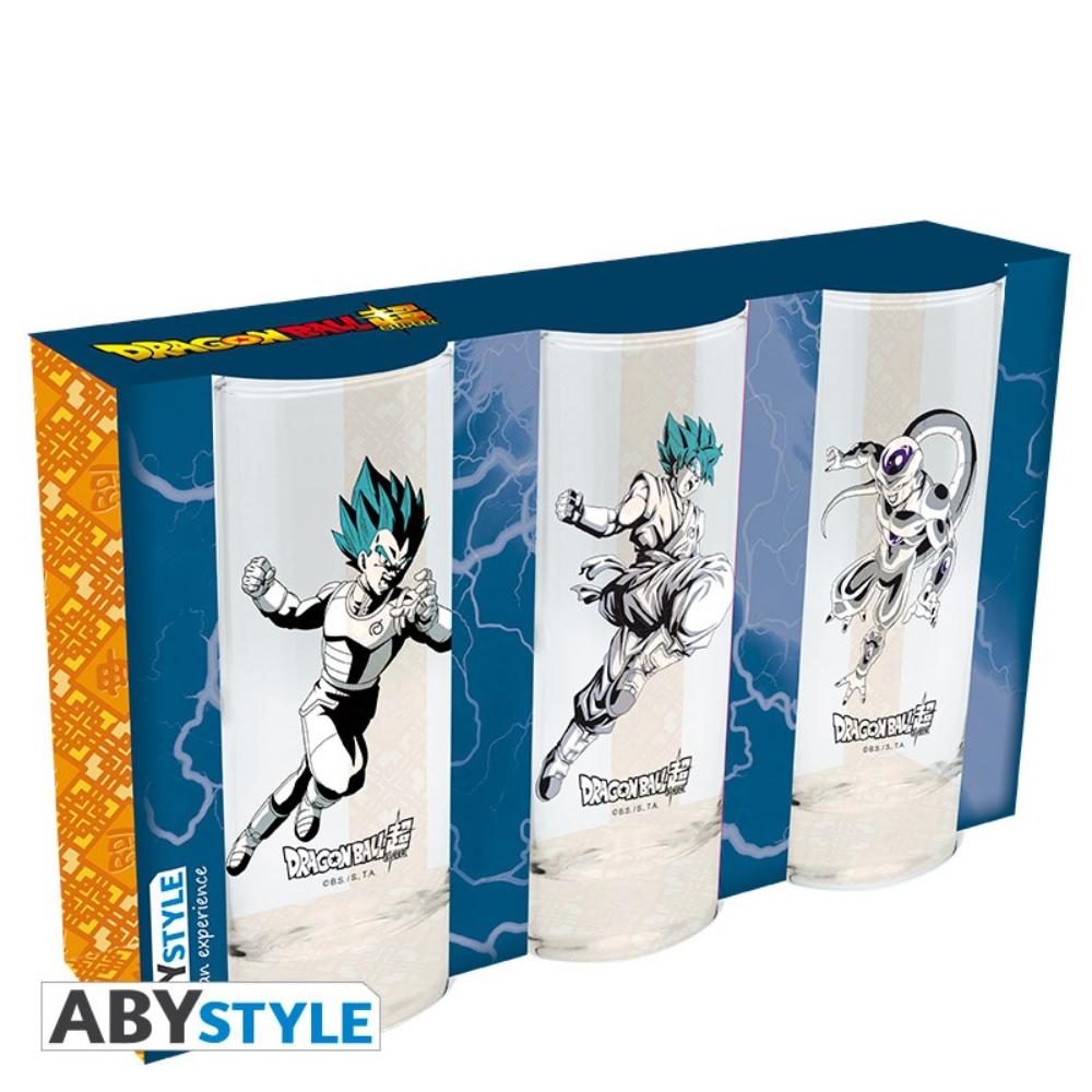 DRAGON BALL SUPER - 3 glass set