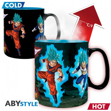 Dragon Ball Super - Mug Heat Change - 460 ml Saiyans vs Black