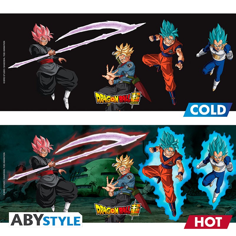 Dragon Ball Super - Mug Heat Change - 460 ml Saiyans vs Black