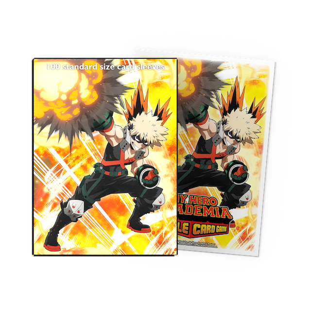 Dragon Shield Standard Size Matte Art Sleeves - Bakugo Explode (100 Sleeves)