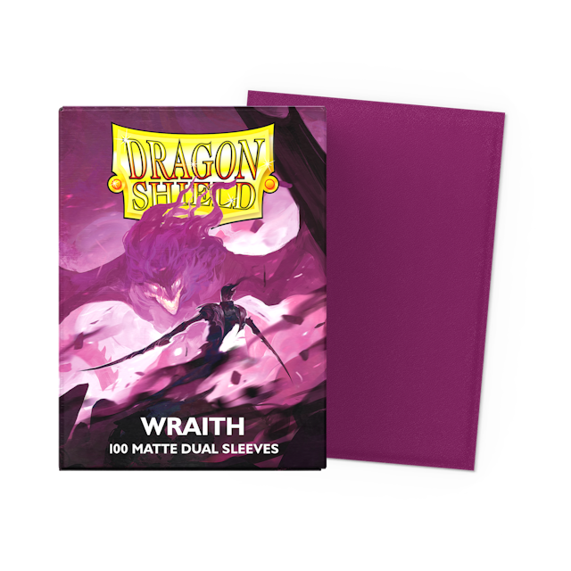 Dragon Shield Standard Size Dual Matte Sleeves - Wraith (100 Sleeves)