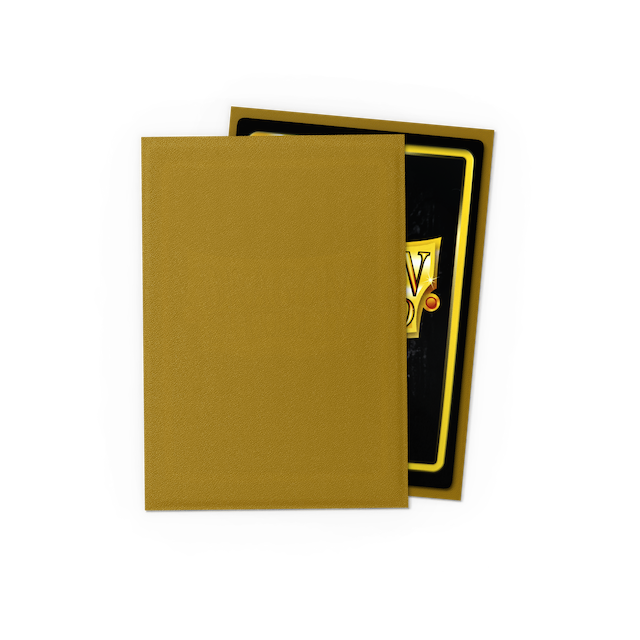 Dragon Shield Small Sleeves - Matte Gold (60 Sleeves)