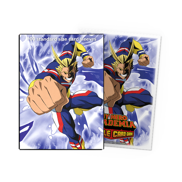 Dragon Shield Standard Size Matte Art Sleeves - All Might Punch (100 Sleeves)