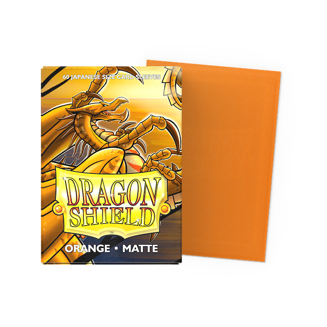 Dragon Shield Small Sleeves - Orange Matte (60 Sleeves)