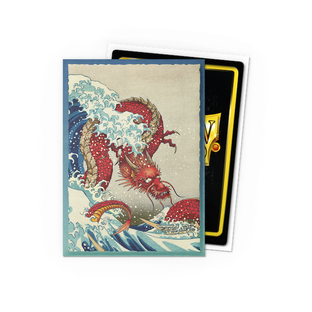 Dragon Shield Standard Brushed Art Sleeves - The Great Wave (100 Sleeves)