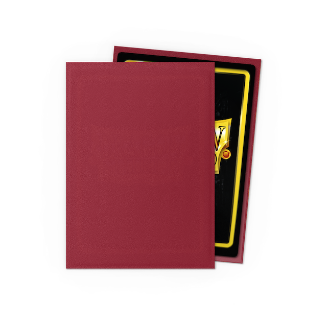 Dragon Shield Standard Size Matte Sleeves - Blood Red (100 Sleeves)