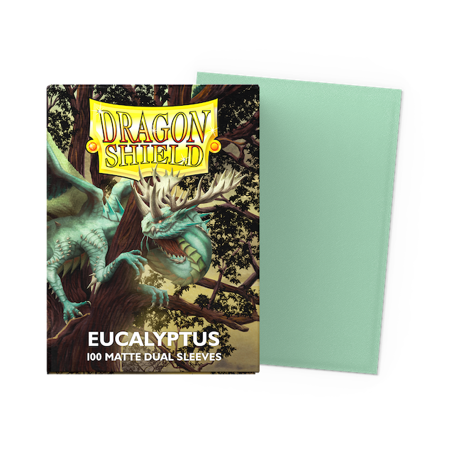 Dragon Shield Standard Size Dual Matte Sleeves - Eucalyptus (100 Sleeves)