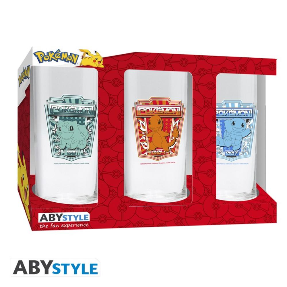 Pokémon - 3 glass set