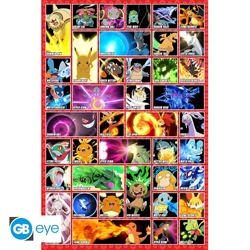 POKEMON - Poster Maxi 91.5x61 - Moves