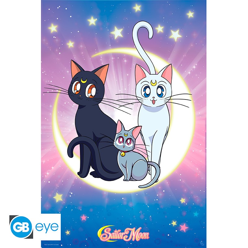 SAILOR MOON - Poster Maxi 91.5x61 - Luna, Artemis & Diana