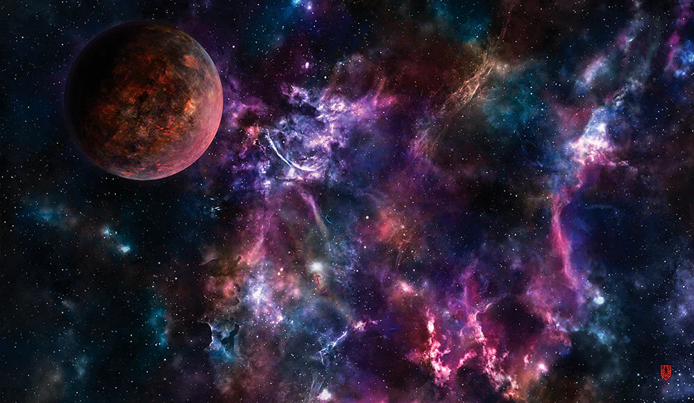 Space Sector 6 TCG Playmat/Spielmatte umnäht