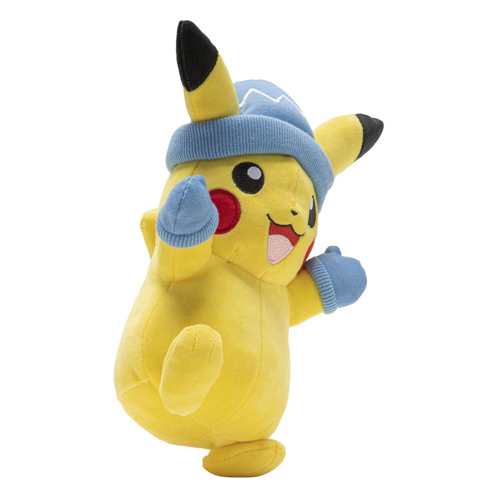 Pokémon Plüschfigur Pikachu with Winter Hat and Mittens 20 cm