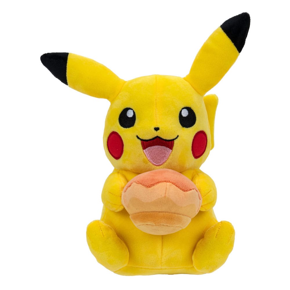 Pokémon Plüschfigur Pikachu with Pecha Poké Puff (Orange) Accy 20 cm