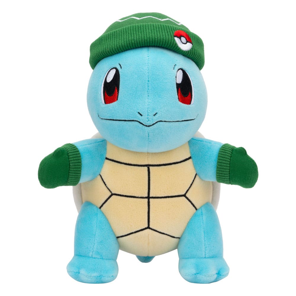 Pokémon Plüschfigur Schiggy with Green Hat and Mittens 20 cm