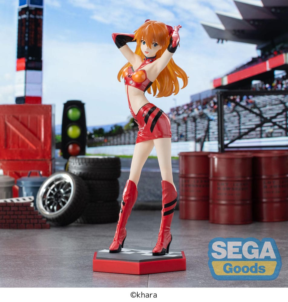 Evangelion Racing Asuka Shikinami Langley Pit Walk PVC Statue 25 cm